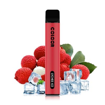 Stainless Steel PC Open Pod System VAPE Lychee Ice Disposable Vape 1600 Puffs