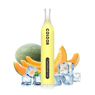 Nicotine 0%-6% 600 Puffs Disposable VAPE Device CC01 CANTALOUPE ICE